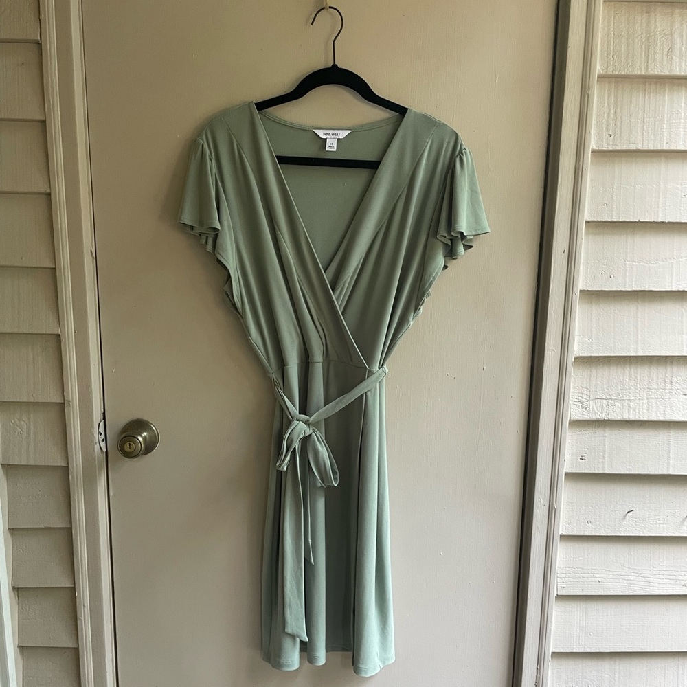 Eucalyptus Green mid-thigh Dress